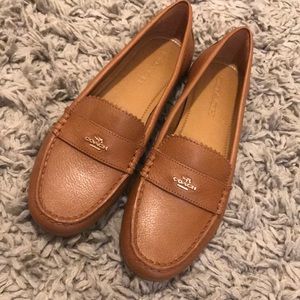 Brand new leather coach shoes